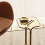 Hanah Home SHB-001-B Mesa de Centro Metálica Color Dorado 30x52x30 cm